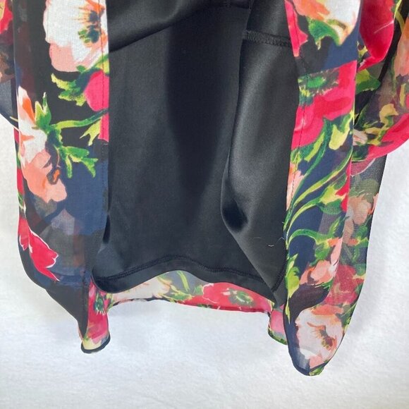 Tommy Hilfiger Sleeveless Dress Floral Chiffon Cottage Boho Preppy Wedding 8 - Picture 4 of 6